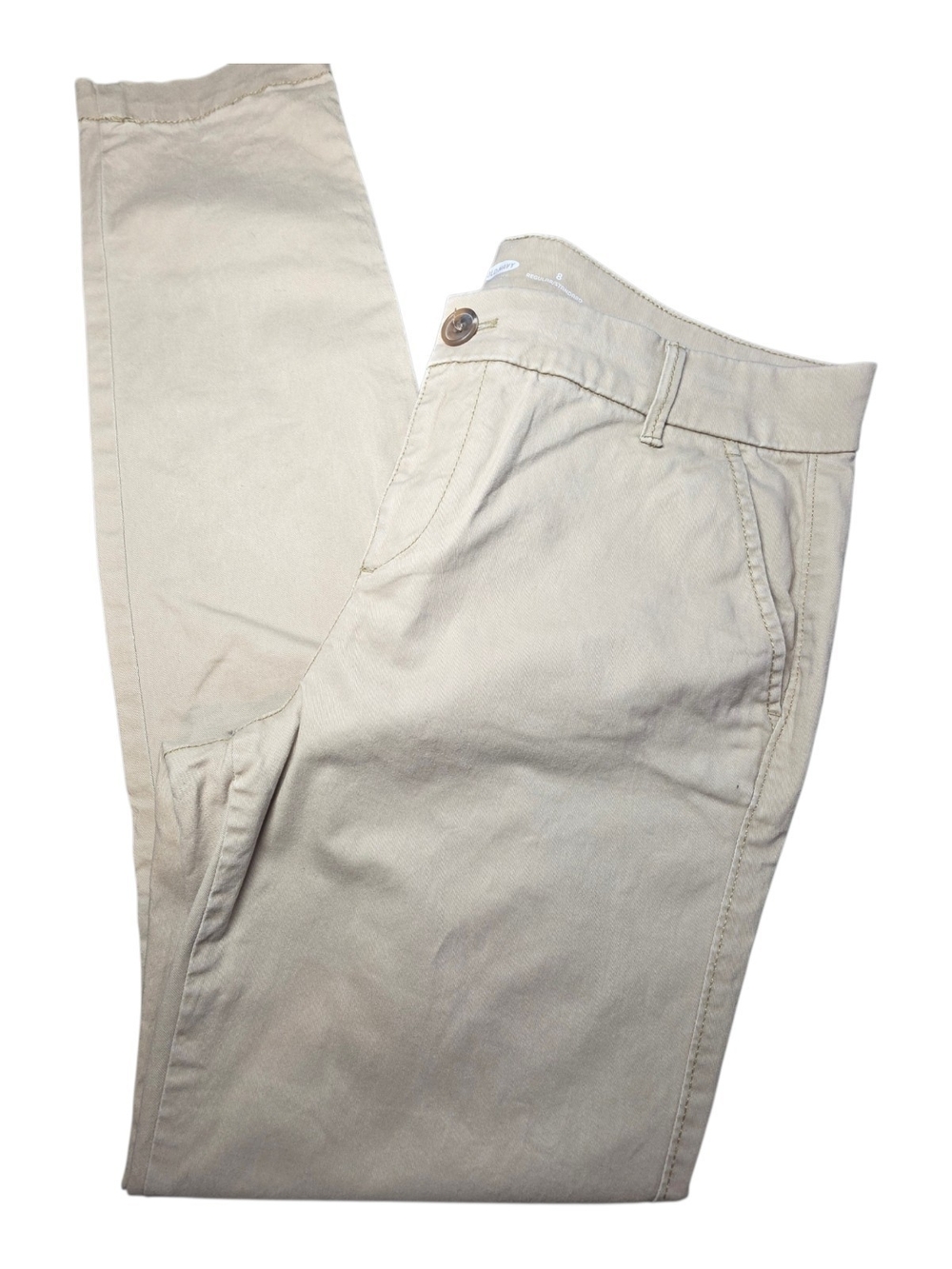 Old Navy Khaki Skinny Chino Pants Women’s Size 8 Regular Beige Dress Trousers